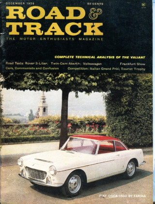 ROAD & TRACK 1959 DEC - FIAT-ABARTH TWIN-CAM, ARCA